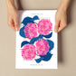 Boquet of Hydrangea-Artwork-Nacnic-Nacnic Estudio SL