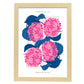 Boquet of Hydrangea-Artwork-Nacnic-A3-Marco Madera clara-Nacnic Estudio SL