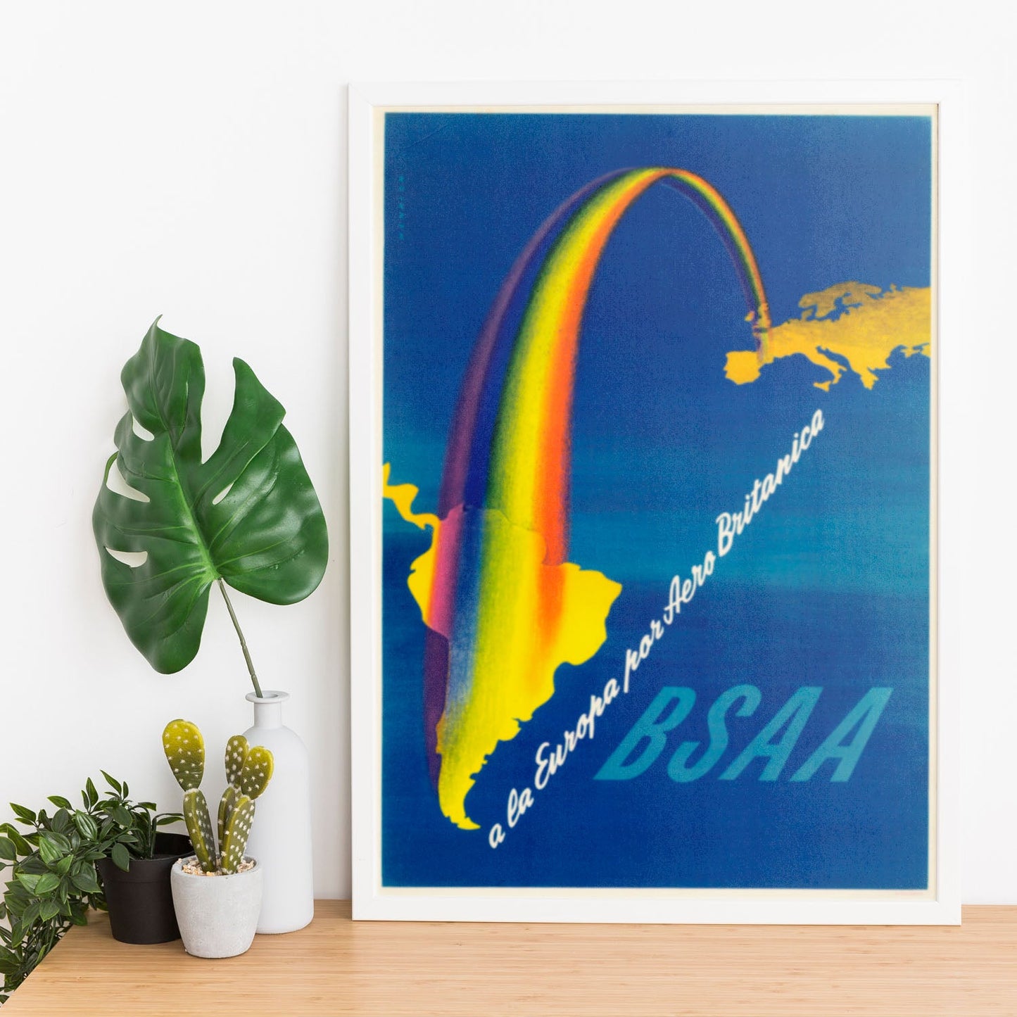 BSAA-Vintage-airline-poster-Artwork-Nacnic-Nacnic Estudio SL