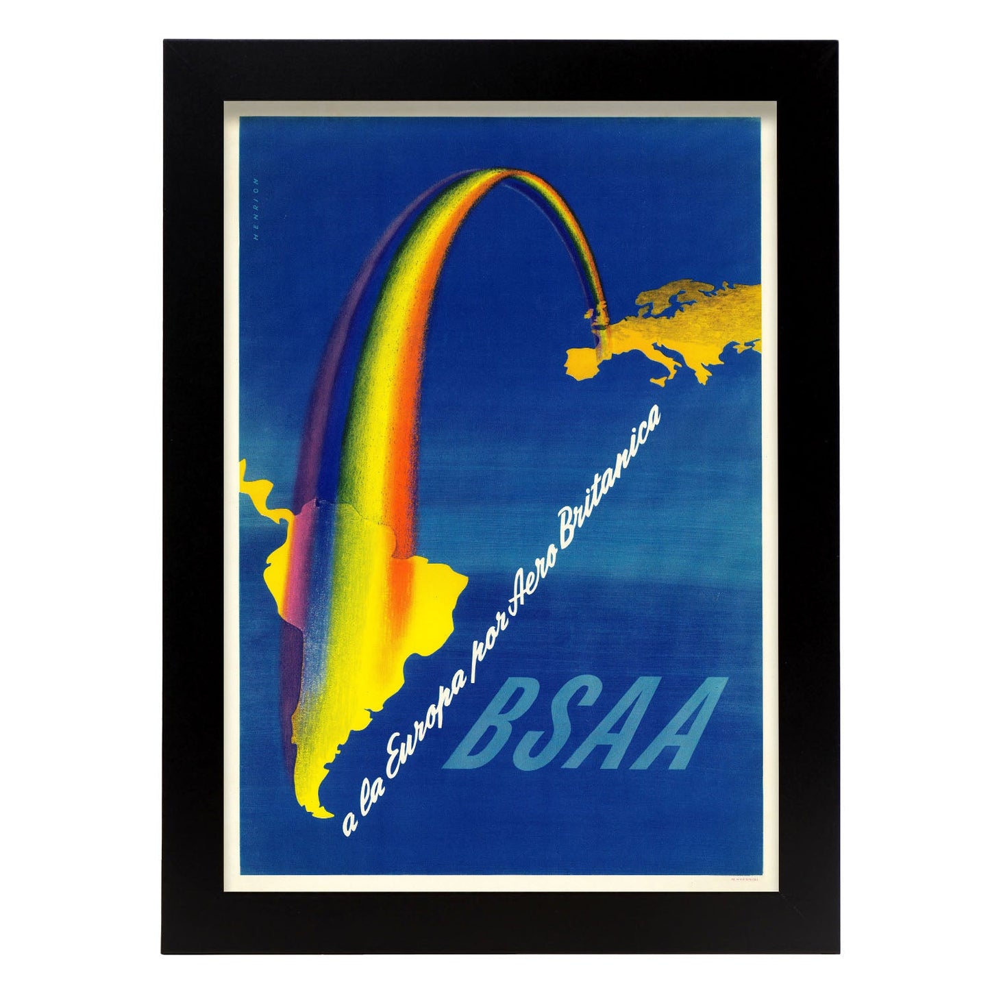 BSAA-Vintage-airline-poster-Artwork-Nacnic-A4-Sin marco-Nacnic Estudio SL