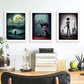 Burton style Animal Illustrations and Posters inspired by Burton's Dark and Goth art Interior Design and Decoration Sets Collection 25-Artwork-Nacnic-Nacnic Estudio SL