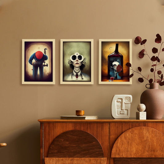 Burton style Animal Illustrations and Posters inspired by Burton's Dark and Goth art Interior Design and Decoration Sets Collection 29-Artwork-Nacnic-Nacnic Estudio SL