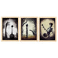 Burton style Animal Illustrations and Posters inspired by Burton's Dark and Goth art Interior Design and Decoration Sets Collection 3-Artwork-Nacnic-A4-Marco Madera clara-Nacnic Estudio SL