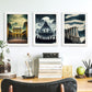Burton style Illustrations of monuments and cities inspired by Burton's Dark and Goth art Interior Design and Decoration Set Collection 4-Artwork-Nacnic-Nacnic Estudio SL