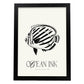 Butterflyfish Stencils-Artwork-Nacnic-A3-Sin marco-Nacnic Estudio SL