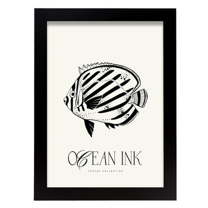 Butterflyfish Stencils-Artwork-Nacnic-A4-Sin marco-Nacnic Estudio SL