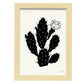 Cactus Flower-Artwork-Nacnic-A4-Marco Madera clara-Nacnic Estudio SL