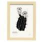 Cactus Flowers-Artwork-Nacnic-A4-Marco Madera clara-Nacnic Estudio SL