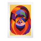 Cartel de Orangután Estilo Victor Vasarely
