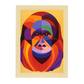 Cartel de Orangután Estilo Victor Vasarely