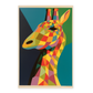 Lámina de Jirafa al Estilo Victor Vasarely