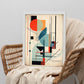 Cartel Geométrico con Fondo de Bauhaus