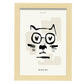 Cat love-Artwork-Nacnic-A4-Marco Madera clara-Nacnic Estudio SL