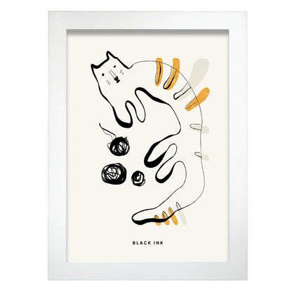 Cat String-Artwork-Nacnic-A4-Marco Blanco-Nacnic Estudio SL
