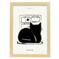 Cat Window-Artwork-Nacnic-A3-Marco Madera clara-Nacnic Estudio SL