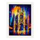 Catedral de Milán Nacnic Milán Italia PERRAMA DE PINTURA DEL OLLO. Estampados de arte de pared estético para el diseño de dormitorio o sala de estar.-Artwork-Nacnic-A4-Marco Blanco-Nacnic Estudio SL