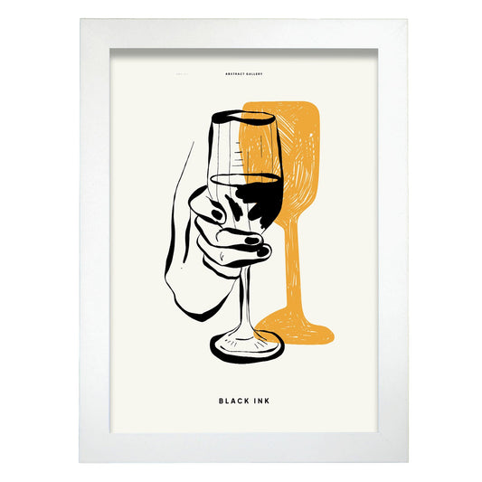 Champagne Glass-Artwork-Nacnic-A4-Marco Blanco-Nacnic Estudio SL