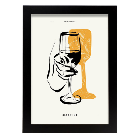 Champagne Glass-Artwork-Nacnic-A4-Sin marco-Nacnic Estudio SL