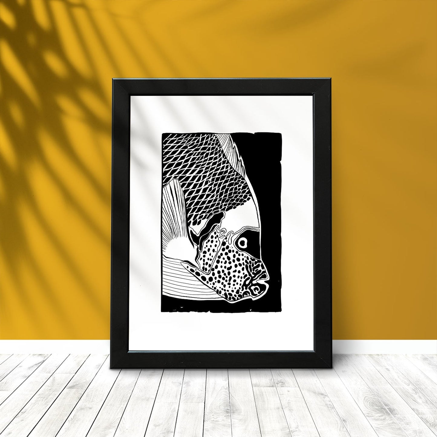 Closeup Parrot Fish-Artwork-Nacnic-Nacnic Estudio SL