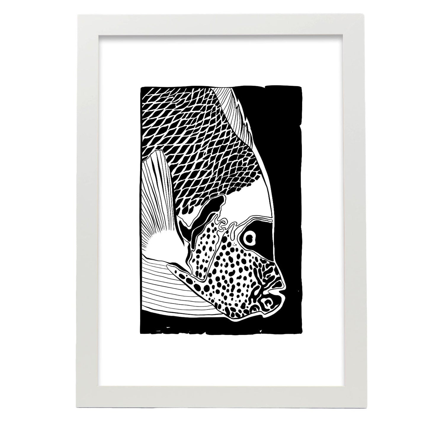 Closeup Parrot Fish-Artwork-Nacnic-A3-Marco Blanco-Nacnic Estudio SL