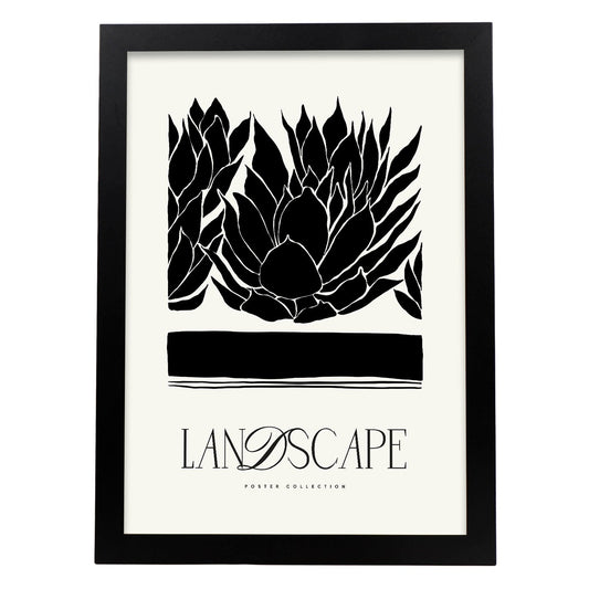 Closeup Succulents-Artwork-Nacnic-A3-Sin marco-Nacnic Estudio SL
