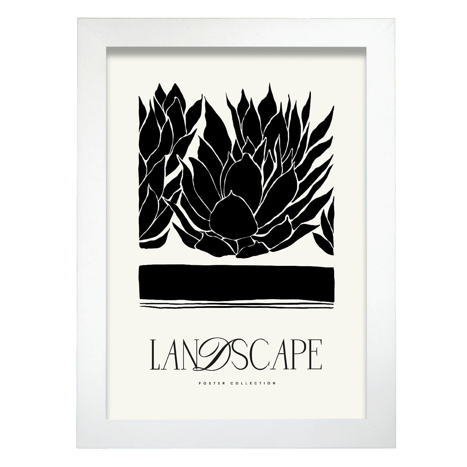 Closeup Succulents-Artwork-Nacnic-A4-Marco Blanco-Nacnic Estudio SL