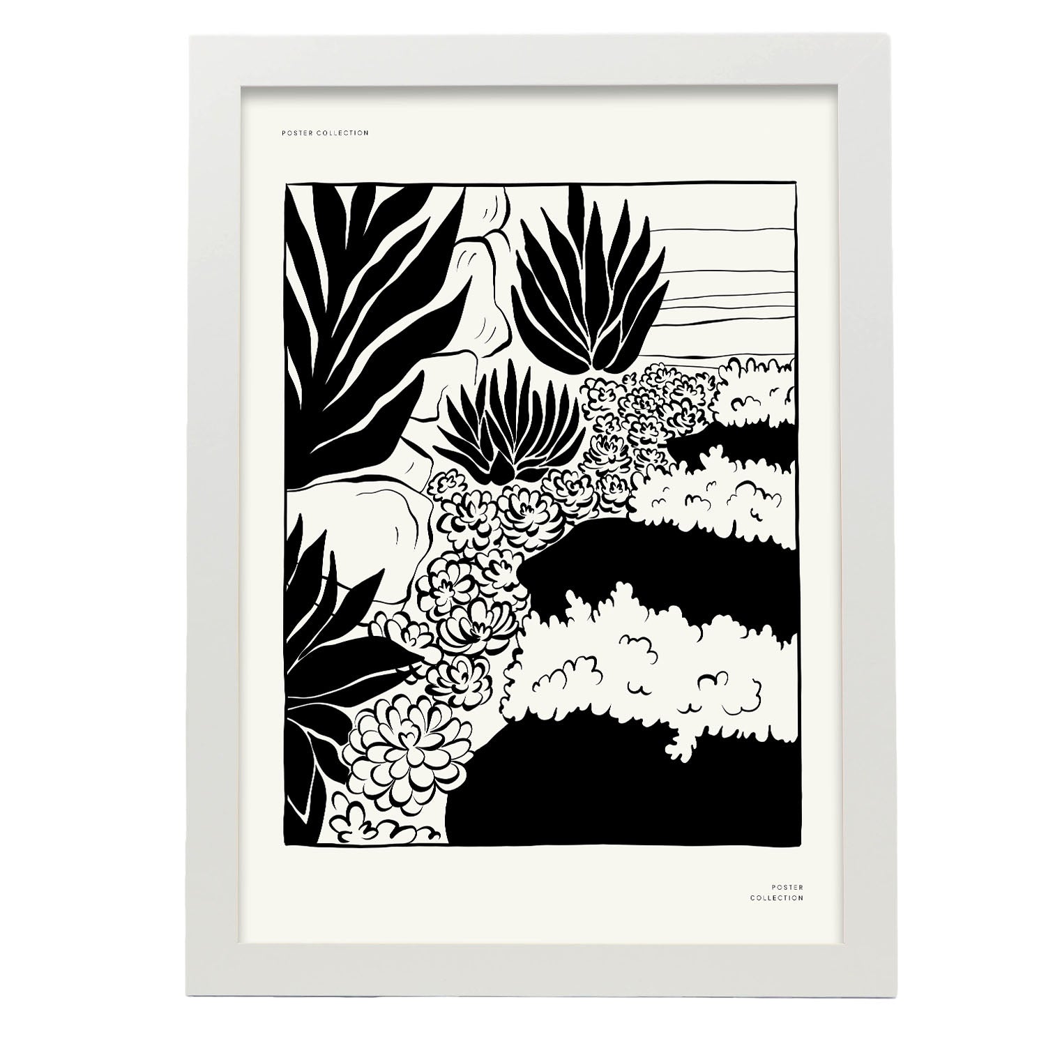Collage of Succulents-Artwork-Nacnic-A3-Marco Blanco-Nacnic Estudio SL