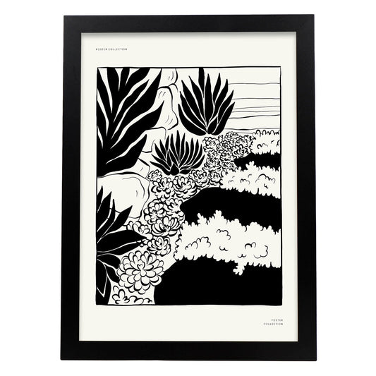 Collage of Succulents-Artwork-Nacnic-A3-Sin marco-Nacnic Estudio SL