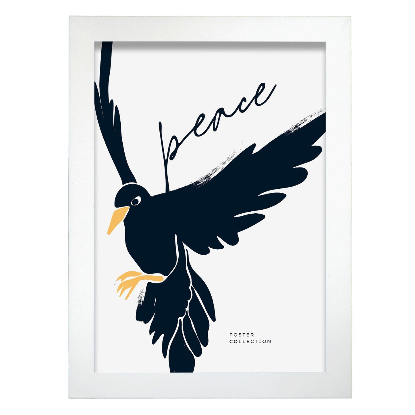 Crow Peace-Artwork-Nacnic-A4-Marco Blanco-Nacnic Estudio SL