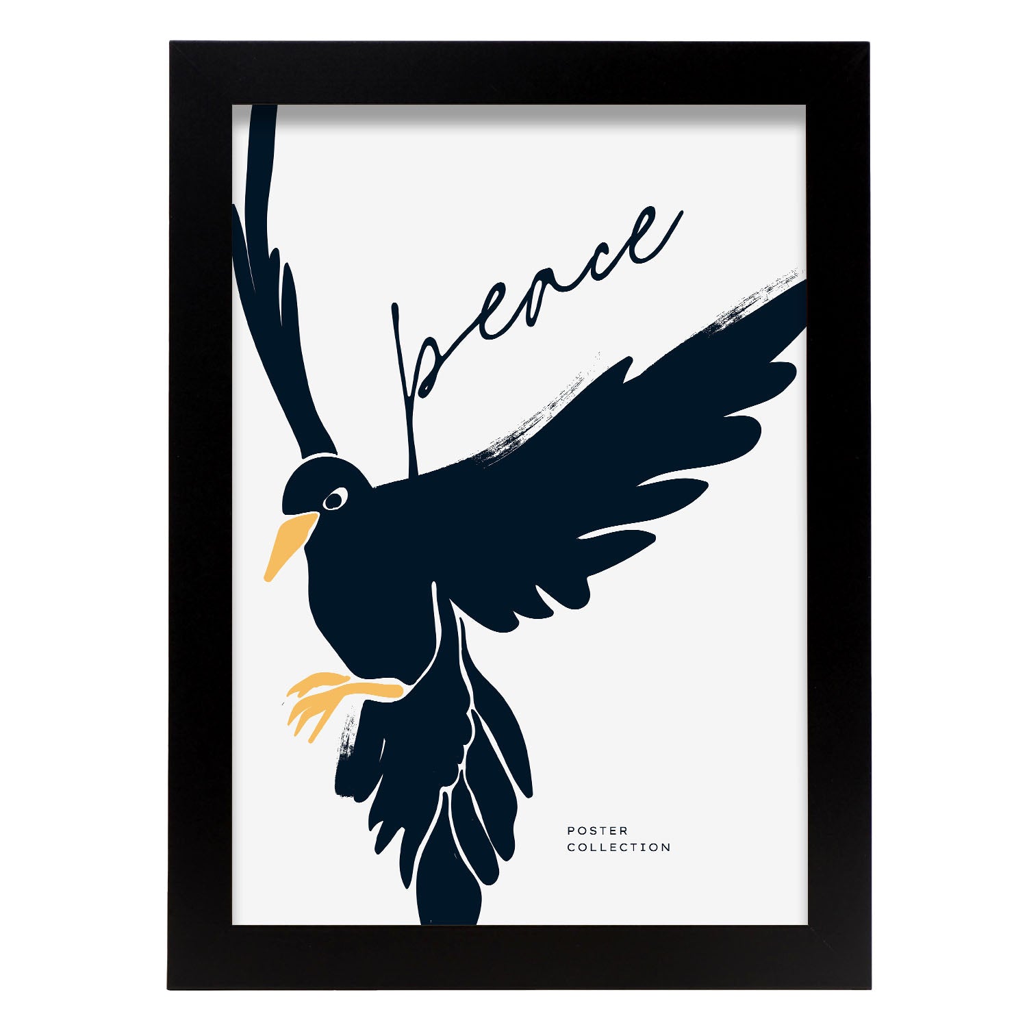 Crow Peace-Artwork-Nacnic-A4-Sin marco-Nacnic Estudio SL