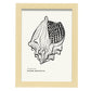 Crown conch-Artwork-Nacnic-A4-Marco Madera clara-Nacnic Estudio SL