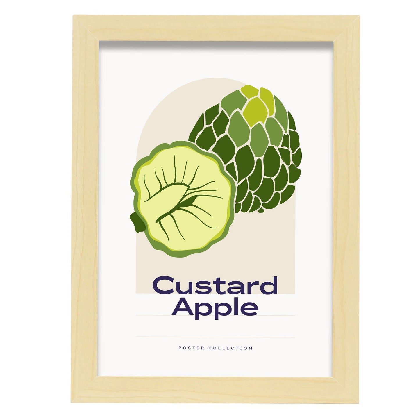 Custard Apple-Artwork-Nacnic-A4-Marco Madera clara-Nacnic Estudio SL