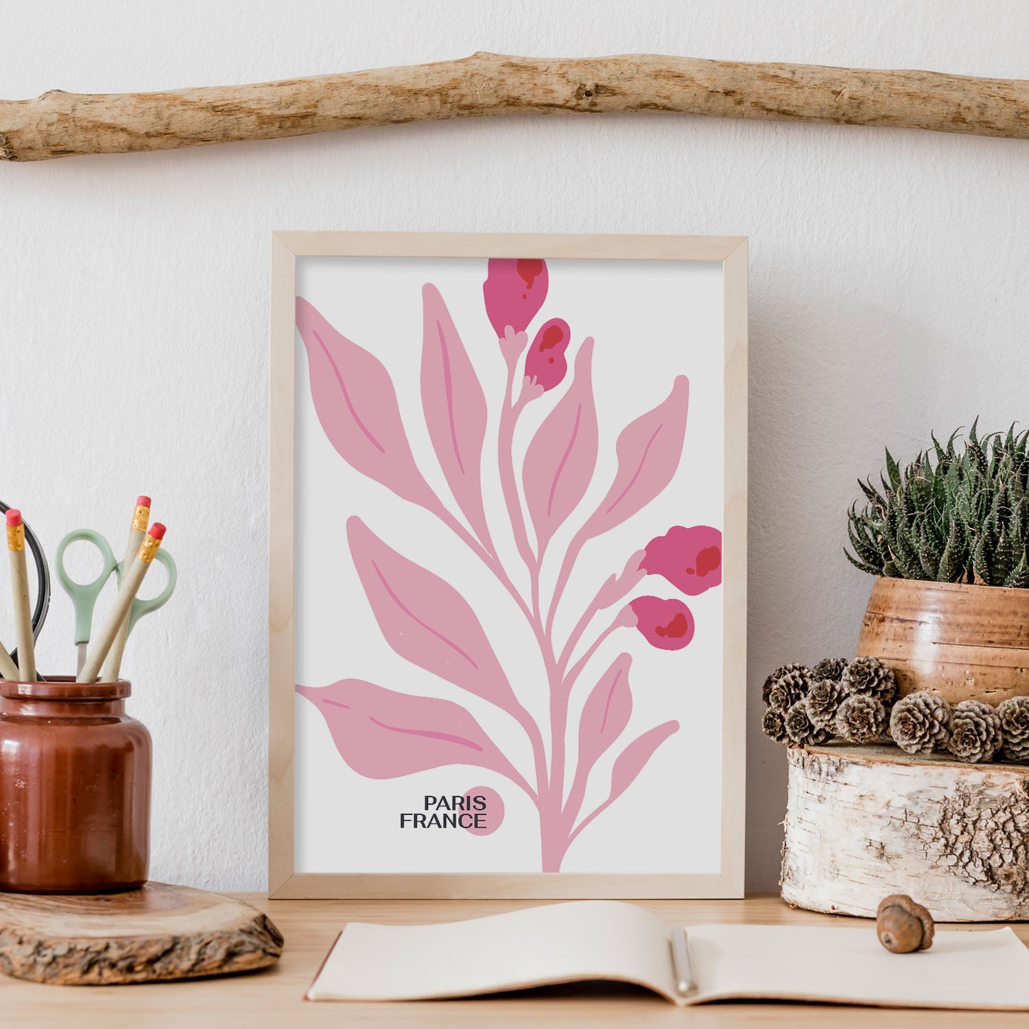 Cyclamen Flowers-Artwork-Nacnic-Nacnic Estudio SL