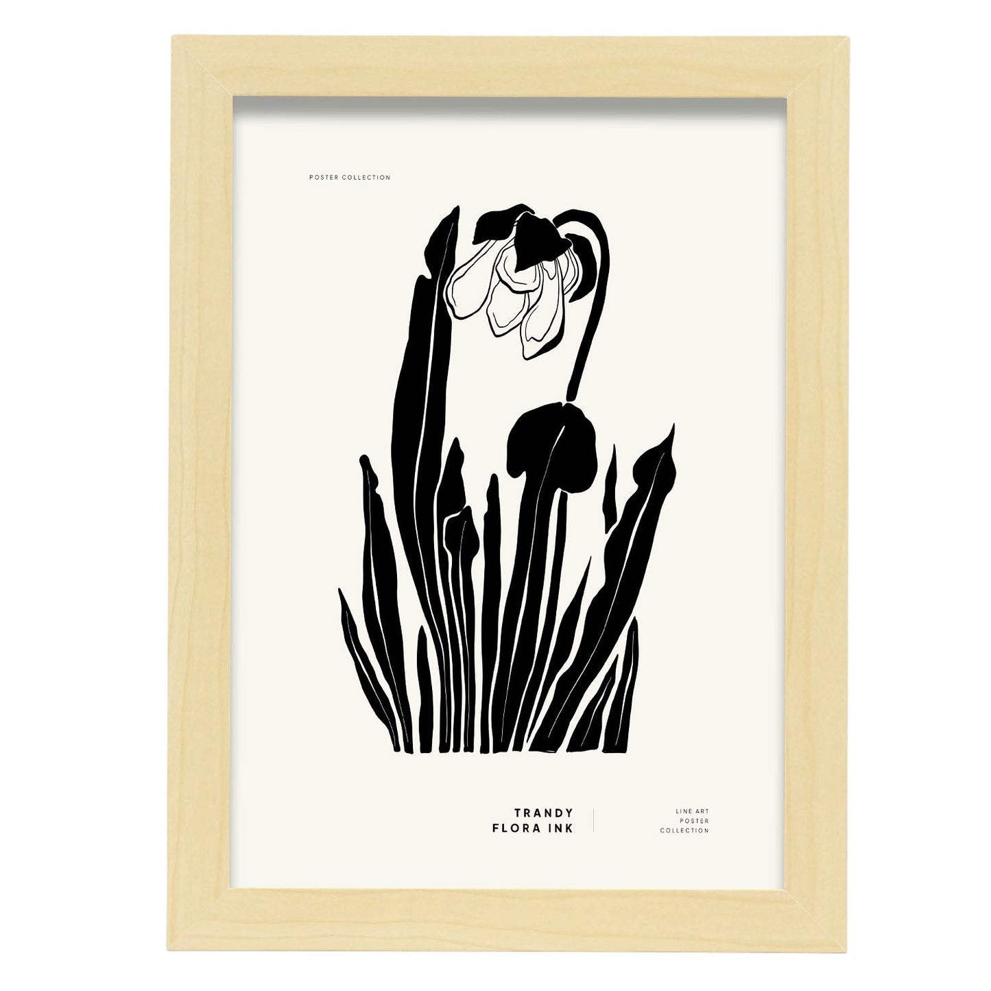 Daffodil-Artwork-Nacnic-A4-Marco Madera clara-Nacnic Estudio SL