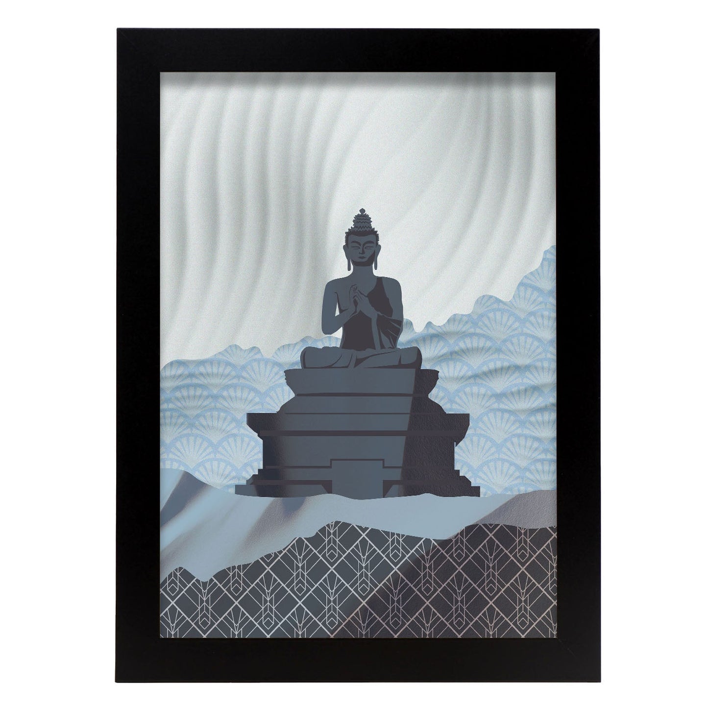Dharmachakra Mudra Buddha-Artwork-Nacnic-A4-Sin marco-Nacnic Estudio SL