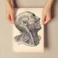 Dissection of face and neck-Artwork-Nacnic-Nacnic Estudio SL