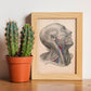 Dissection of face and neck-Artwork-Nacnic-Nacnic Estudio SL