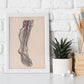 Dissection of the lower leg and foot-Artwork-Nacnic-Nacnic Estudio SL