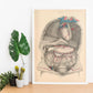 Dissection of the thorax and abdomen-Artwork-Nacnic-Nacnic Estudio SL