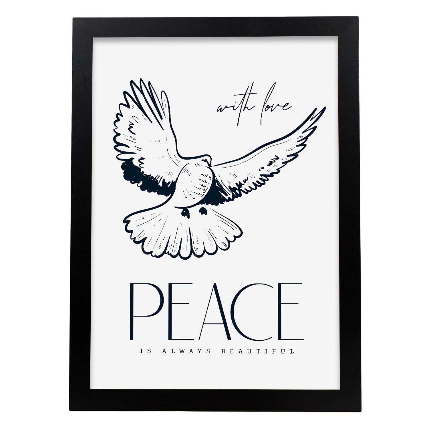 Dove peace-Artwork-Nacnic-A3-Sin marco-Nacnic Estudio SL