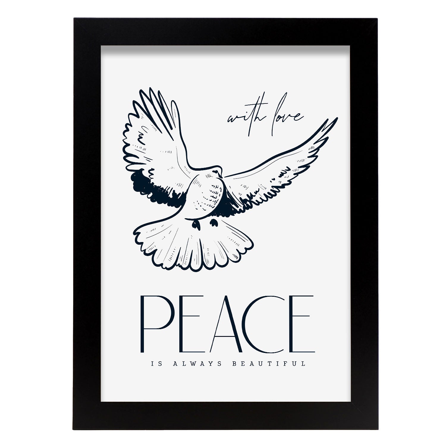 Dove peace-Artwork-Nacnic-A4-Sin marco-Nacnic Estudio SL