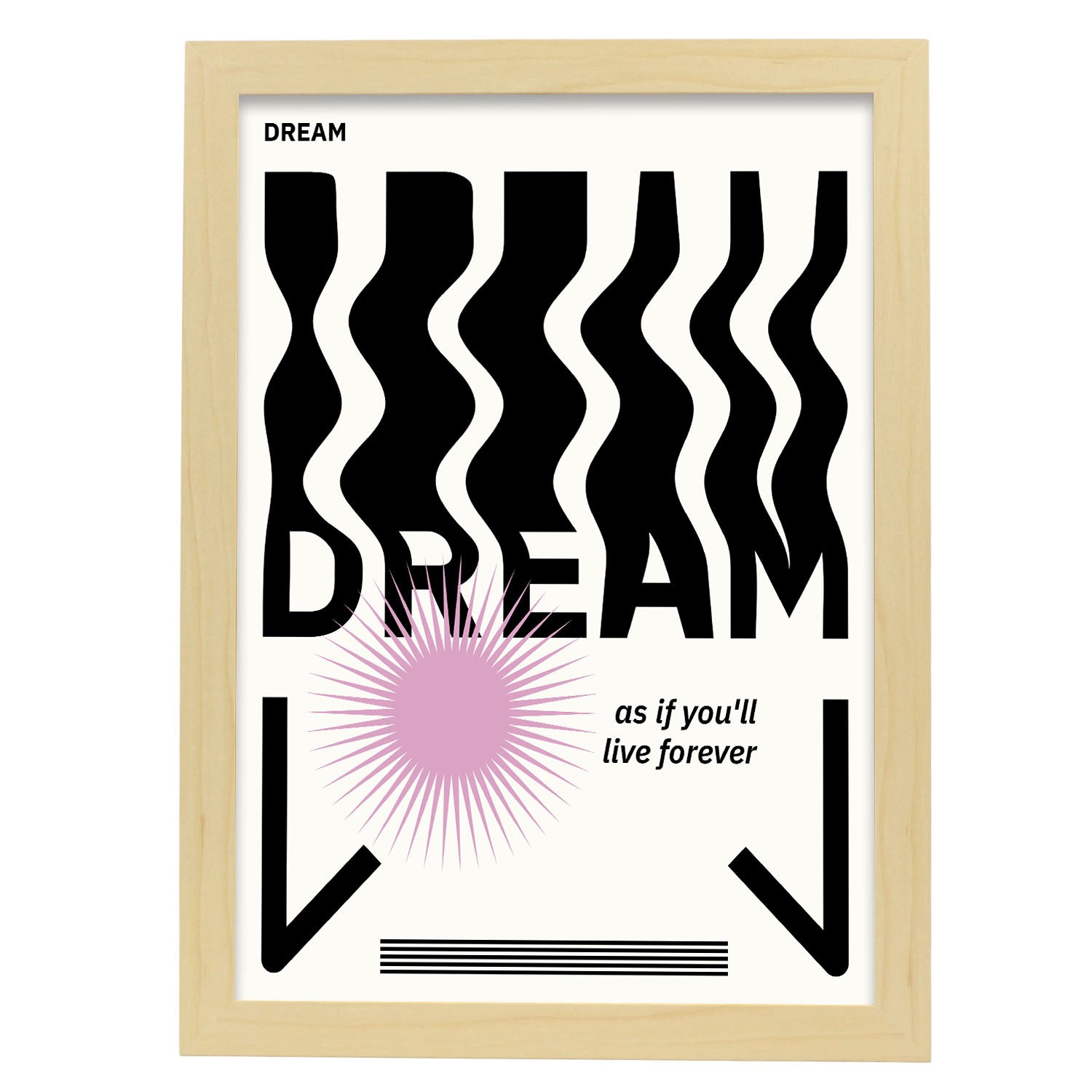 Dream-Artwork-Nacnic-A3-Marco Madera clara-Nacnic Estudio SL