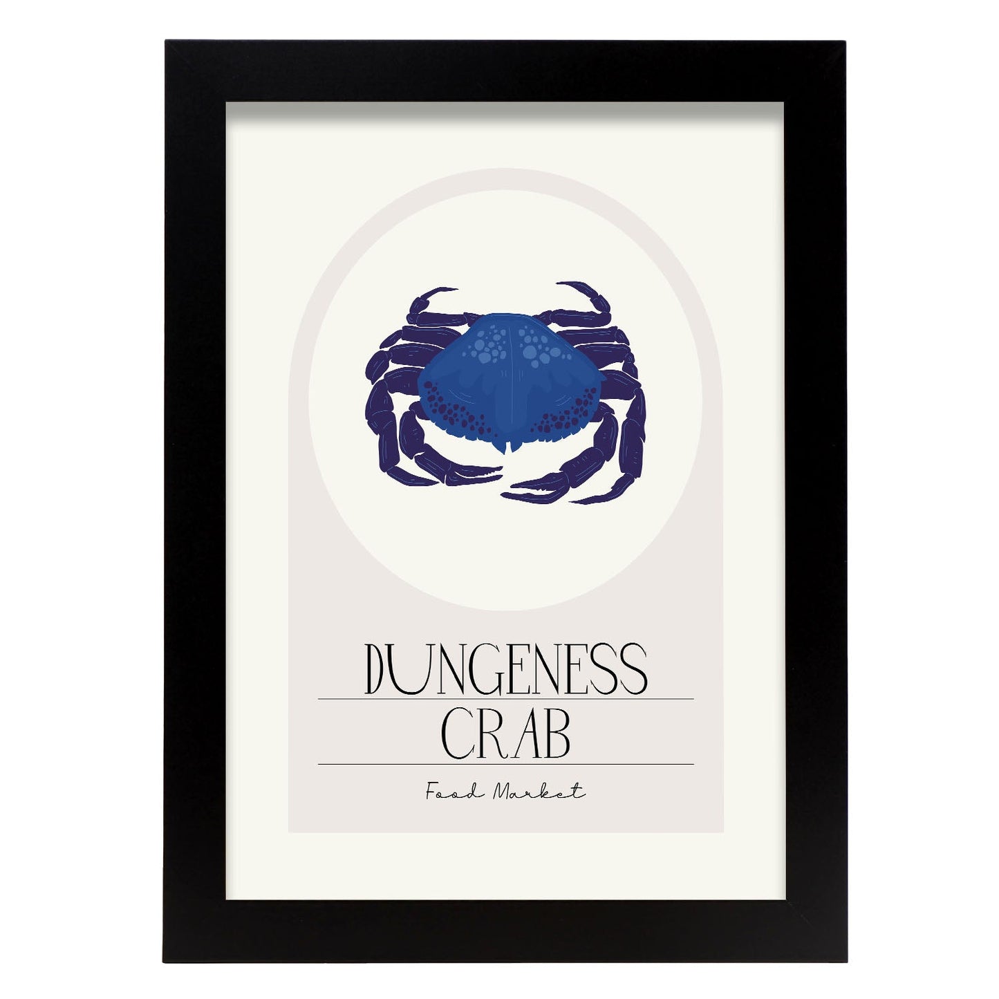 Dungeness Crab-Artwork-Nacnic-A4-Sin marco-Nacnic Estudio SL
