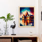 Edificio del Parlamento Húngaro Nacnico Budapest Hungry Oil p. Estampados de arte de pared estético para el diseño de dormitorio o sala de estar.-Artwork-Nacnic-Nacnic Estudio SL