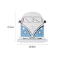 Estantería de pared azul con modelo de furgoneta camper.-Nacnic-Nacnic Estudio SL