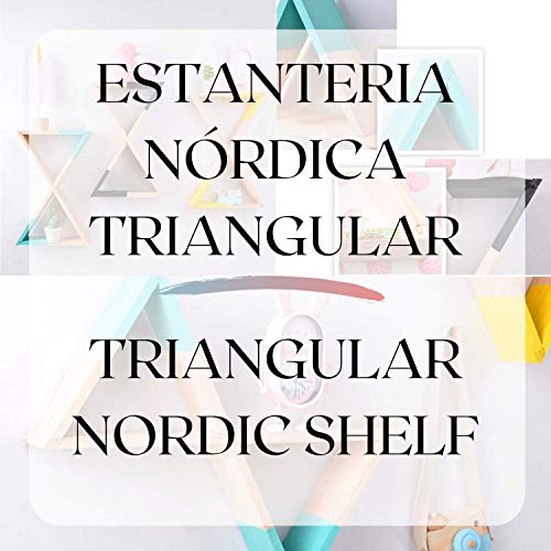Estantería de pared gris de estilo nórdico. Estante flotante triangula –  Nacnic Estudio SL