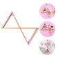 Estantería de pared rosa de estilo nórdico. Estante doble flotante triangular de pared.-Nacnic-Nacnic Estudio SL