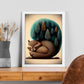Estilo de precisión de ardilla de ardilla esponjosa nacnica. Estampados de arte de pared estético para el diseño de dormitorio o sala de estar.-Artwork-Nacnic-Nacnic Estudio SL