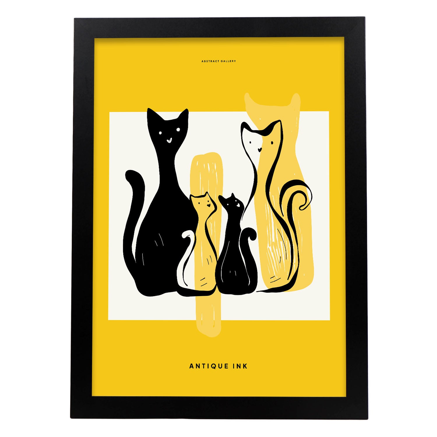 Family Cat-Artwork-Nacnic-A3-Sin marco-Nacnic Estudio SL