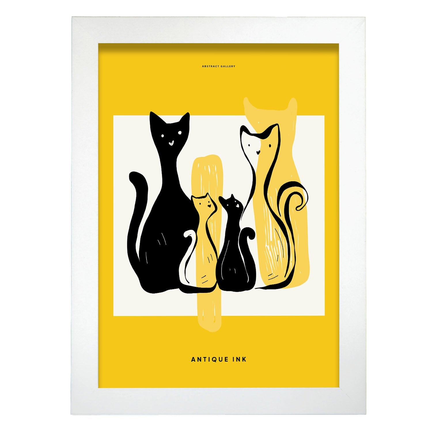 Family Cat-Artwork-Nacnic-A4-Marco Blanco-Nacnic Estudio SL